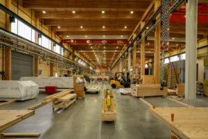 Kalesnikoff Mass Timber and K3 modular construction operations near Castlegar, British Columbia. Founded as a family-owned sawmill in 1940, Kalesnikoff has expanded into mass timber, modular components and finished building systems, investing about $65 million across major facilities in South Slocan and Castlegar. The site shows how a traditional forestry company can move up the value chain, supporting regional employment while producing engineered wood products that can contribute to faster construction and lower embodied carbon in some building applications.